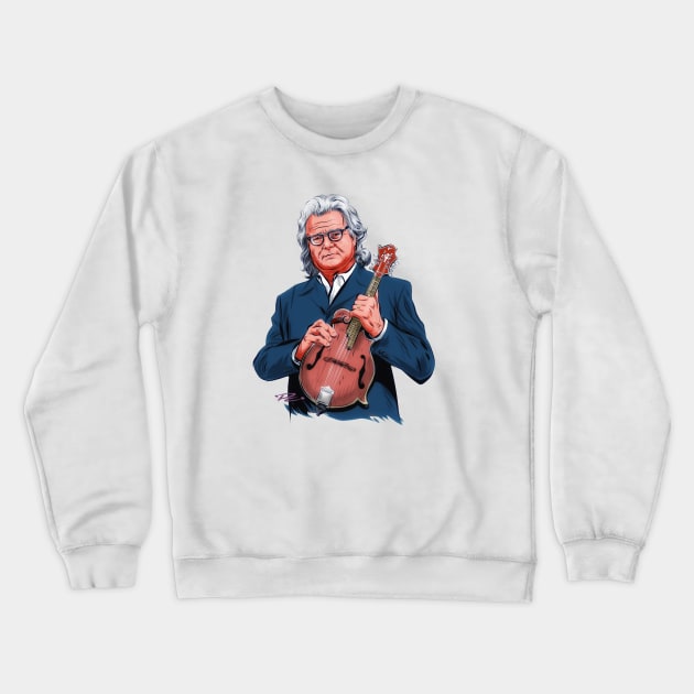 Ricky Skaggs - An illustration by Paul Cemmick Crewneck Sweatshirt by PLAYDIGITAL2020